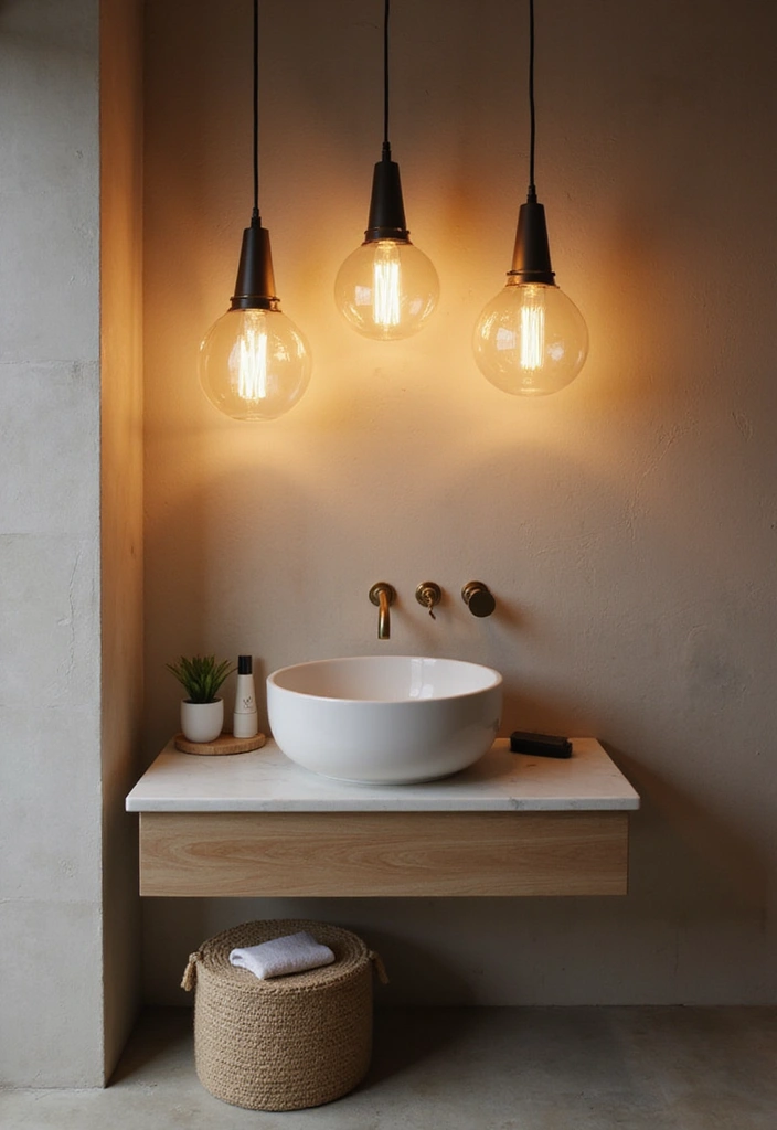 25 Bathroom Lighting Ideas That Instantly Upgrade Your Space 1 25 Bathroom Lighting Ideas That Instantly Upgrade Your Space - 1. Pendant Lights Over the Sink