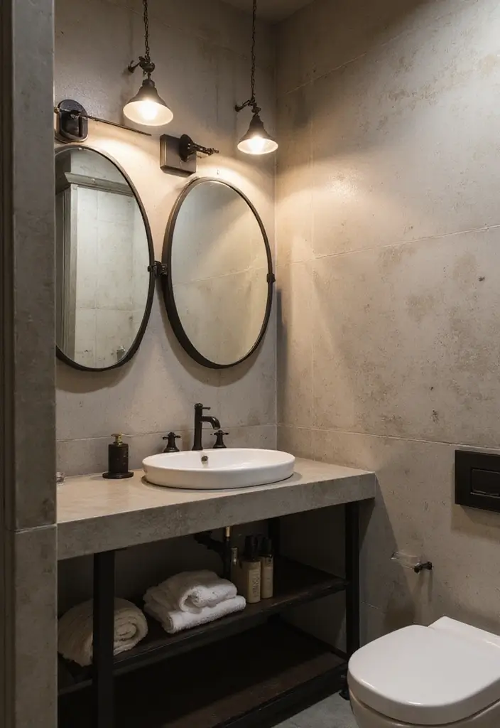 25 Bathroom Lighting Ideas That Instantly Upgrade Your Space 10 25 Bathroom Lighting Ideas That Instantly Upgrade Your Space - 10. Industrial-Style Lighting