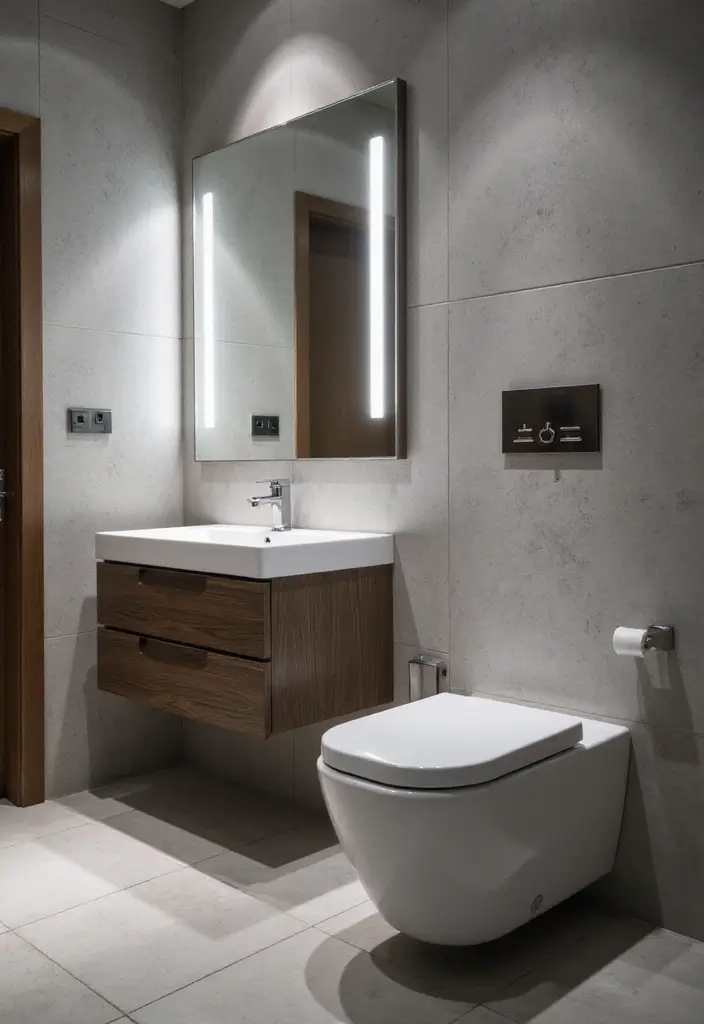 25 Bathroom Lighting Ideas That Instantly Upgrade Your Space 14 25 Bathroom Lighting Ideas That Instantly Upgrade Your Space - 14. Smart Lighting Solutions