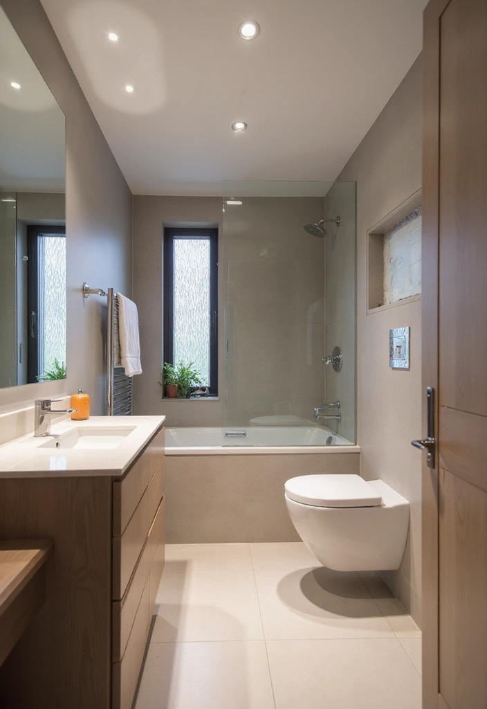 25 Bathroom Lighting Ideas That Instantly Upgrade Your Space 3 25 Bathroom Lighting Ideas That Instantly Upgrade Your Space - 3. Recessed Lighting for a Sleek Look