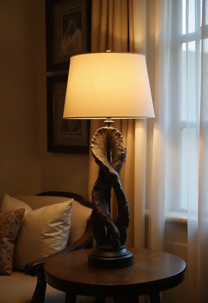 25 Corner Lighting Designs to Brighten Unused Spaces - 22. Unique Sculptural Lighting