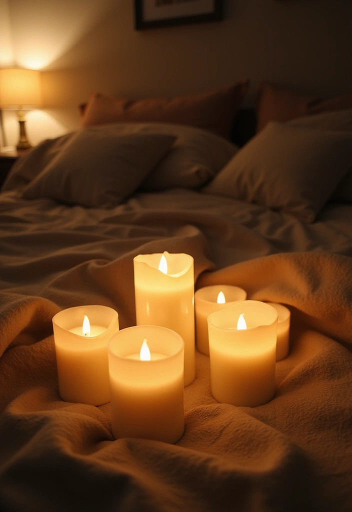 25 Cozy Bedroom Lighting Designs You’ll Fall in Love With 19 25 Cozy Bedroom Lighting Designs You’ll Fall in Love With - 19. Battery-Powered Candles