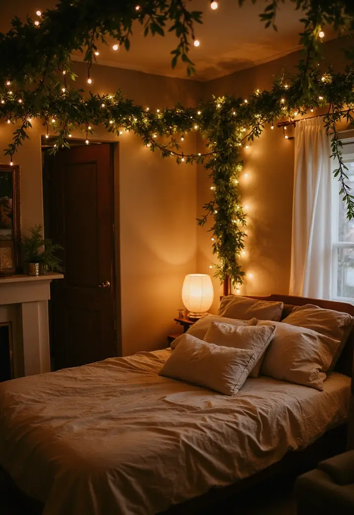 25 Cozy Bedroom Lighting Designs You’ll Fall in Love With 2 25 Cozy Bedroom Lighting Designs You’ll Fall in Love With - 2. String Lights