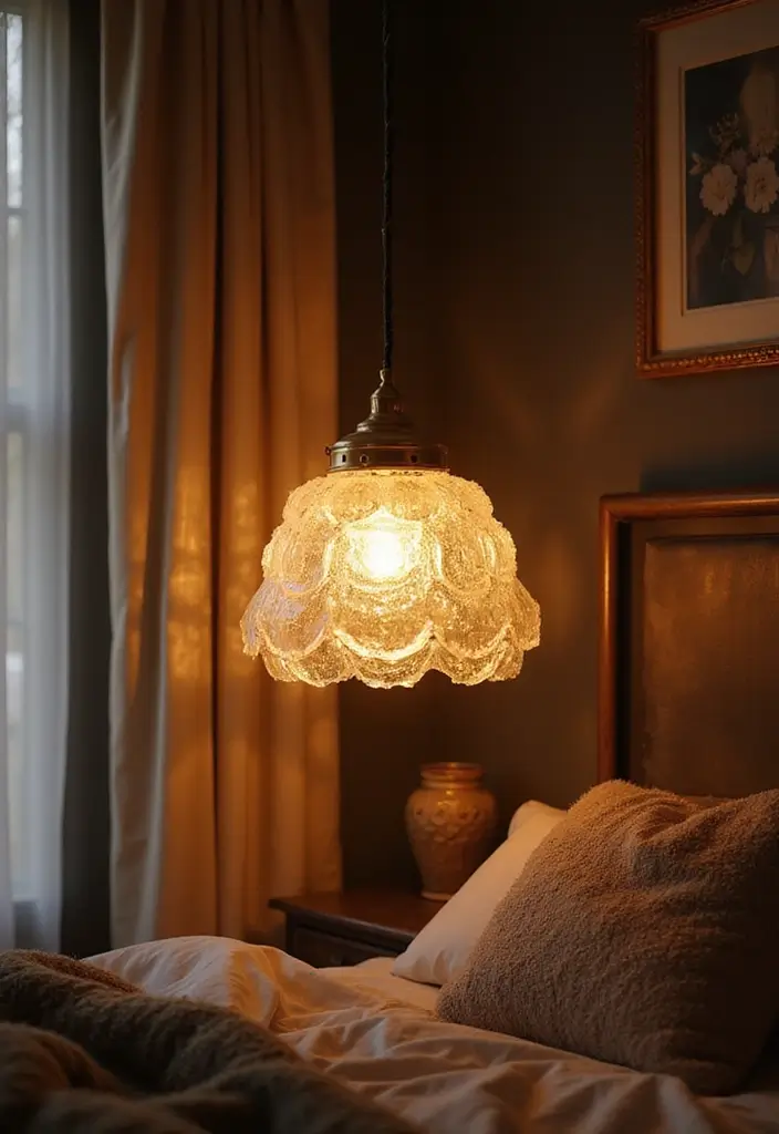 25 Cozy Bedroom Lighting Designs You’ll Fall in Love With 24 25 Cozy Bedroom Lighting Designs You’ll Fall in Love With - 24. Recycled Glass Fixtures