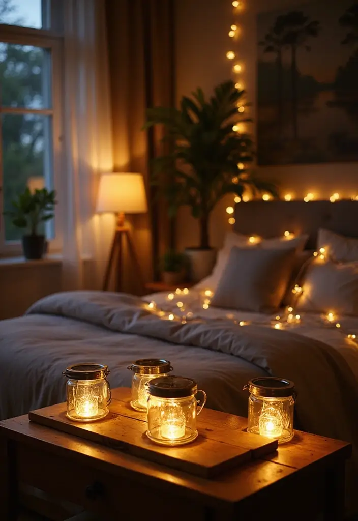25 Cozy Bedroom Lighting Designs You’ll Fall in Love With 25 25 Cozy Bedroom Lighting Designs You’ll Fall in Love With - 25. Solar-Powered Garden Lights Inside