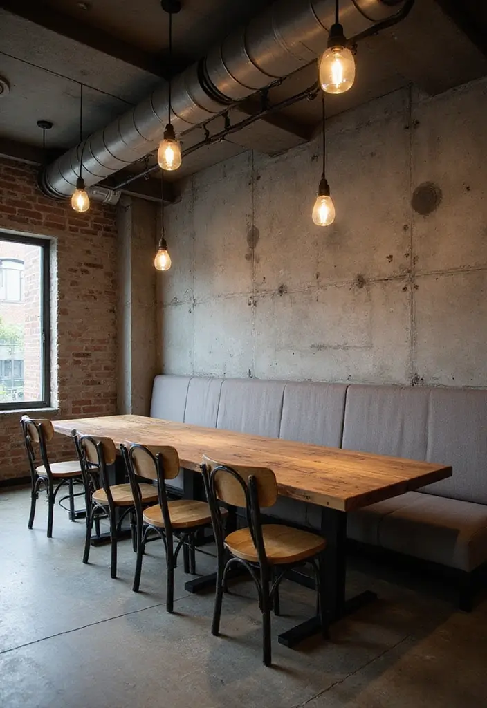 25 Dining Room Lighting Ideas for Every Design Style - 13. Industrial Style Lighting