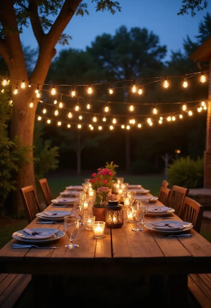 25 Dining Room Lighting Ideas for Every Design Style - 3. Solar-Powered Lighting