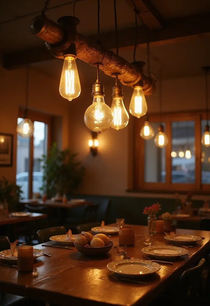 25 Dining Room Lighting Ideas for Every Design Style - 5. Vintage Edison Bulbs