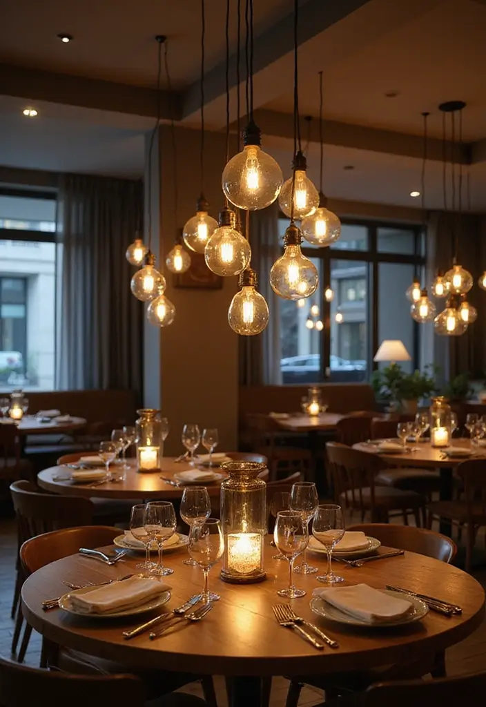 25 Dining Room Lighting Ideas for Every Design Style - 6. Sustainable Glass Fixtures