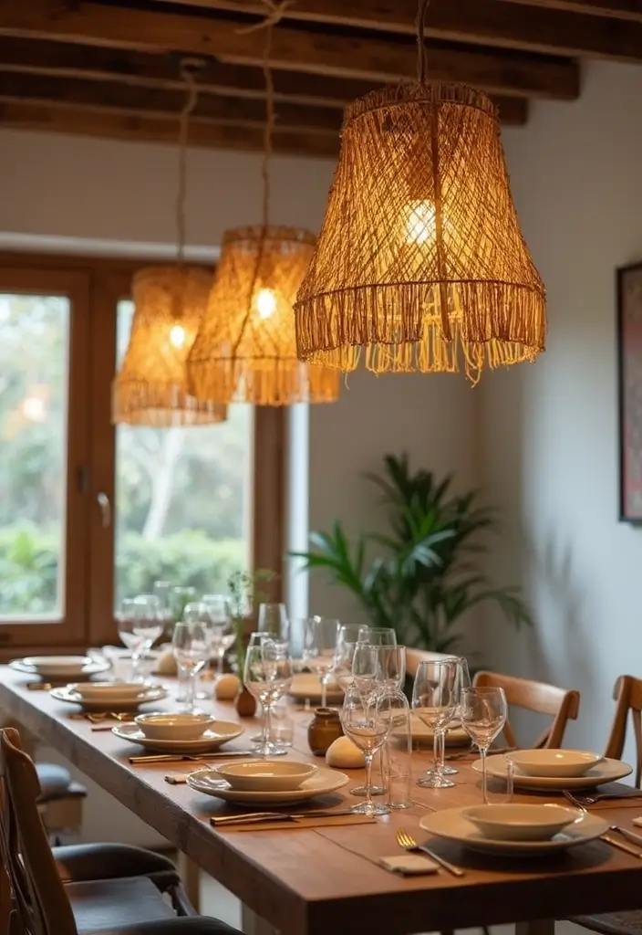 25 Dining Room Lighting Ideas for Every Design Style - 7. Biodegradable Fixtures