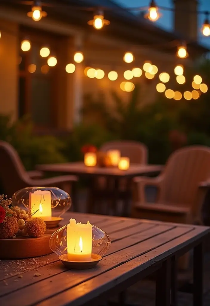 25 Diwali Outdoor Lighting Ideas for a Festive Glow 10 25 Diwali Outdoor Lighting Ideas for a Festive Glow - 10. Citronella Candles: Stylish and Practical