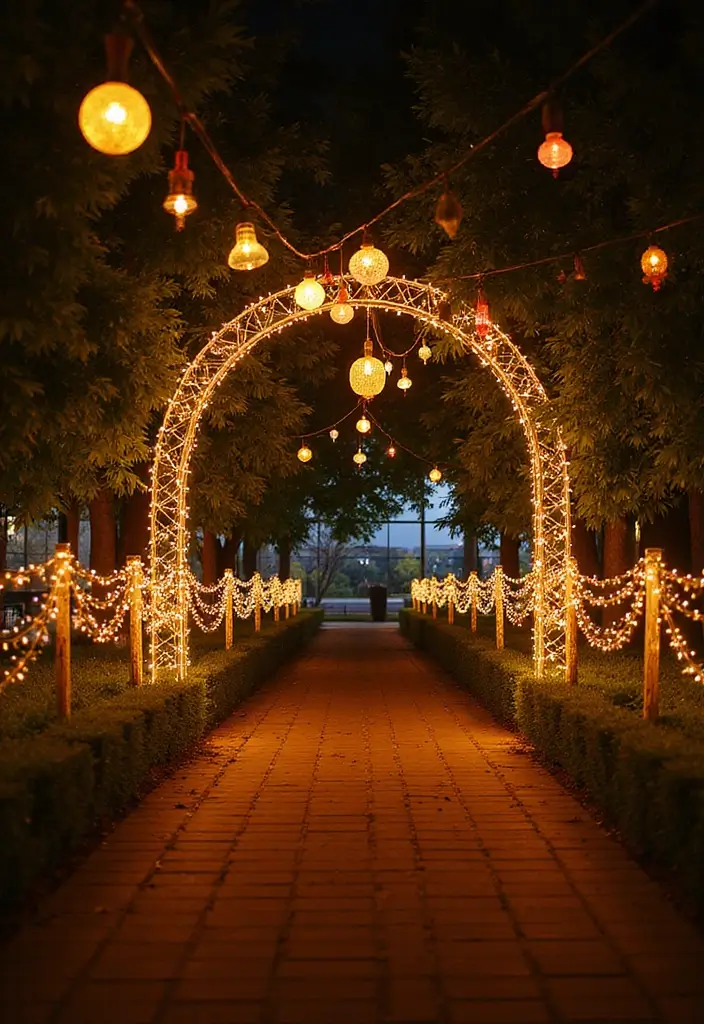 25 Diwali Outdoor Lighting Ideas for a Festive Glow 13 25 Diwali Outdoor Lighting Ideas for a Festive Glow - 13. Glittering Pathway Lights: Guiding Guests