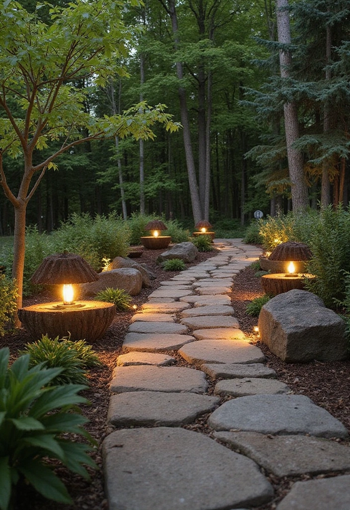 25 Diwali Outdoor Lighting Ideas for a Festive Glow 23 25 Diwali Outdoor Lighting Ideas for a Festive Glow - 23. Mother Nature's Glow: Natural Elements