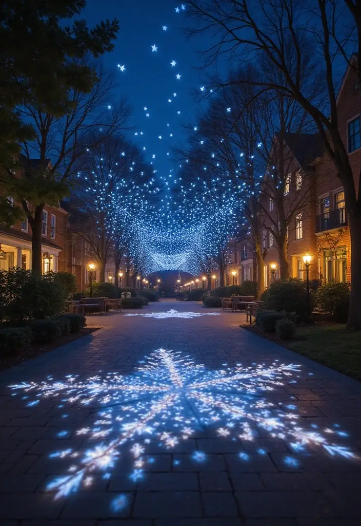 25 Diwali Outdoor Lighting Ideas for a Festive Glow 25 25 Diwali Outdoor Lighting Ideas for a Festive Glow - 25. Starry Night Sky: Projector Lights