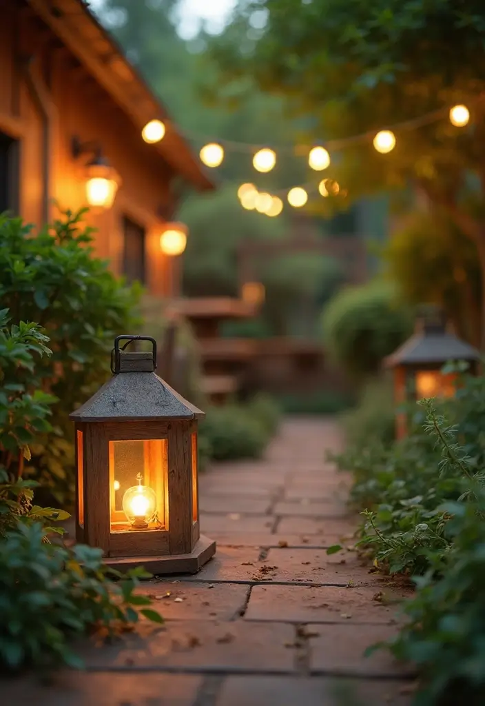 25 Diwali Outdoor Lighting Ideas for a Festive Glow 8 25 Diwali Outdoor Lighting Ideas for a Festive Glow - 8. Rustic Wooden Lights: Earthy Charm