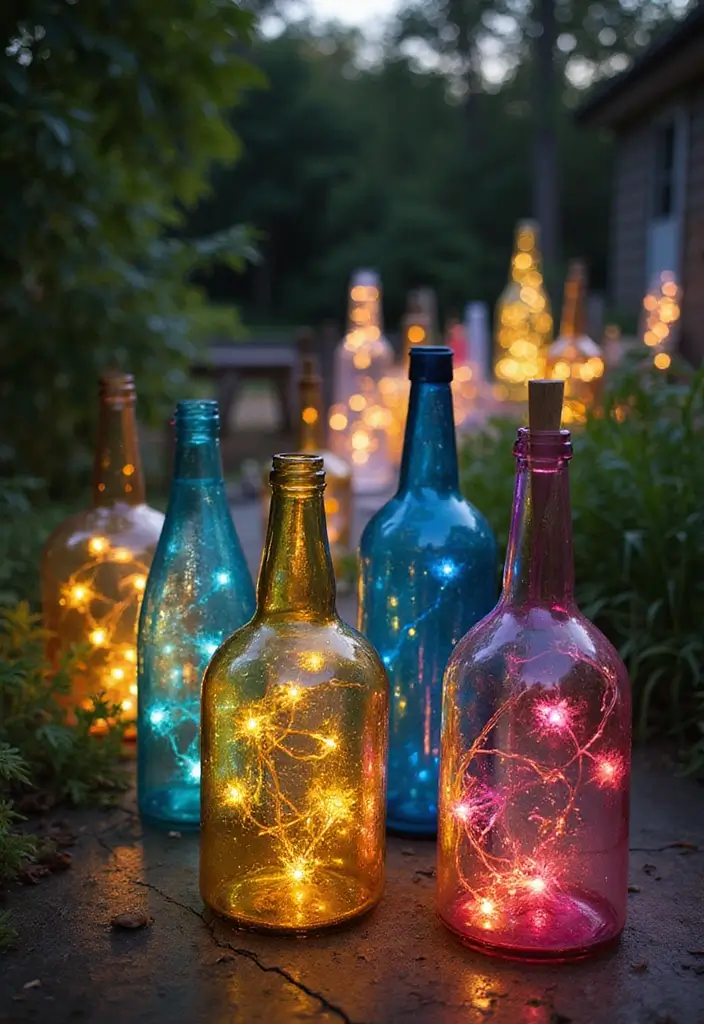 25 Diwali Outdoor Lighting Ideas for a Festive Glow 9 25 Diwali Outdoor Lighting Ideas for a Festive Glow - 9. Recycled Bottle Lights: Creative DIY