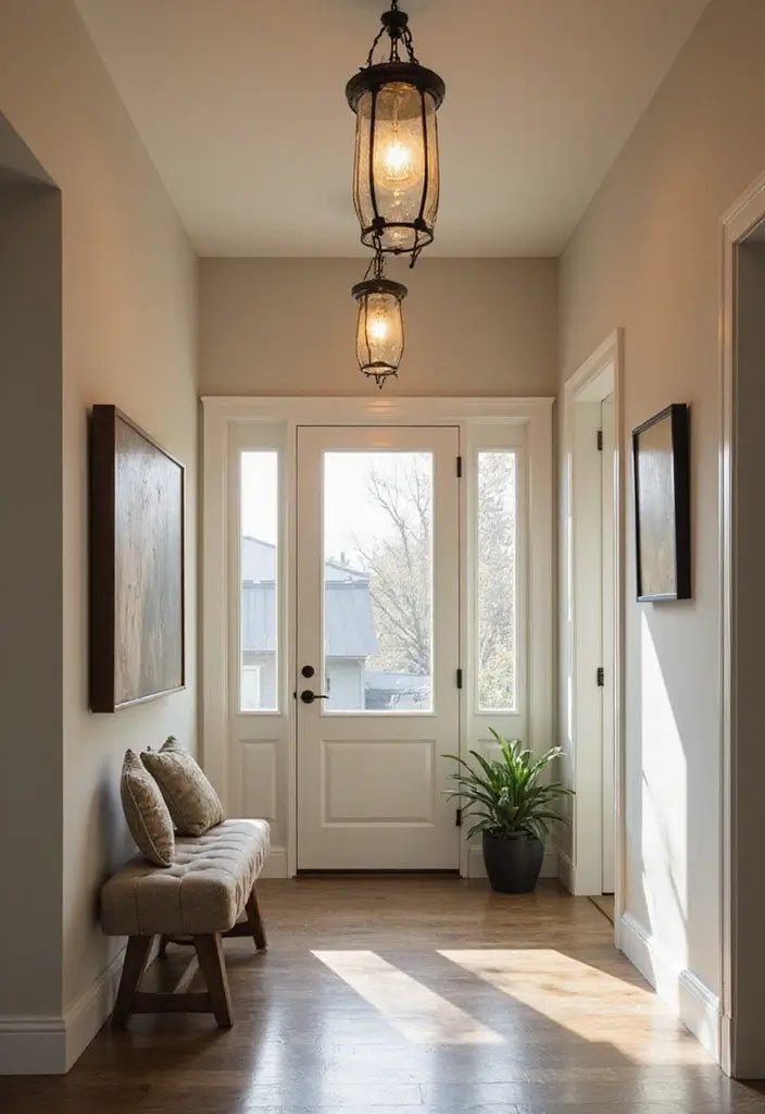 25 Landing Lighting Designs That Keep Spaces Bright 19 25 Landing Lighting Designs That Keep Spaces Bright - 19. Graceful Lantern Style Lighting