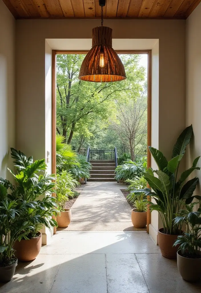 25 Landing Lighting Designs That Keep Spaces Bright 21 25 Landing Lighting Designs That Keep Spaces Bright - 21. Nature-Inspired Lighting