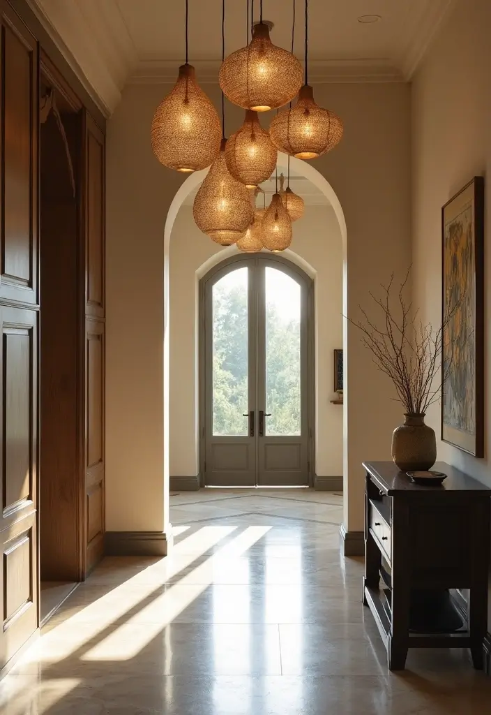 25 Landing Lighting Designs That Keep Spaces Bright 5 25 Landing Lighting Designs That Keep Spaces Bright - 5. Decorative Pendant Lights