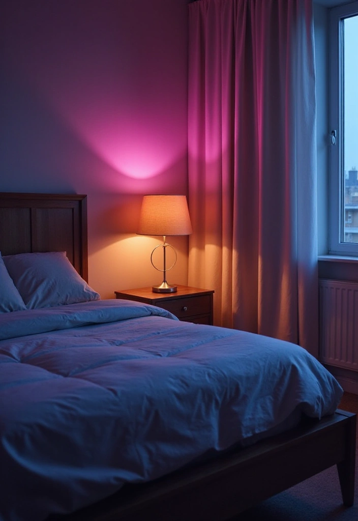 25 Lighting Bedroom Ideas That Make Your Space Cozy and Stylish 10 25 Lighting Bedroom Ideas That Make Your Space Cozy and Stylish - 10. Color-Changing Smart Bulbs