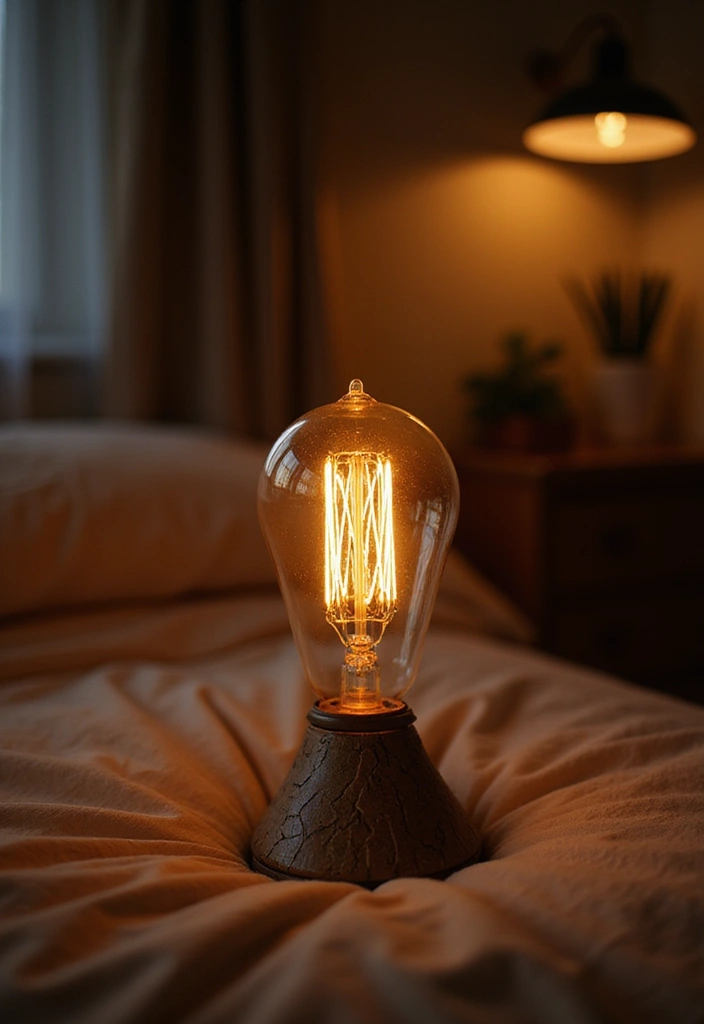 25 Lighting Bedroom Ideas That Make Your Space Cozy and Stylish 4 25 Lighting Bedroom Ideas That Make Your Space Cozy and Stylish - 4. Vintage Edison Bulbs