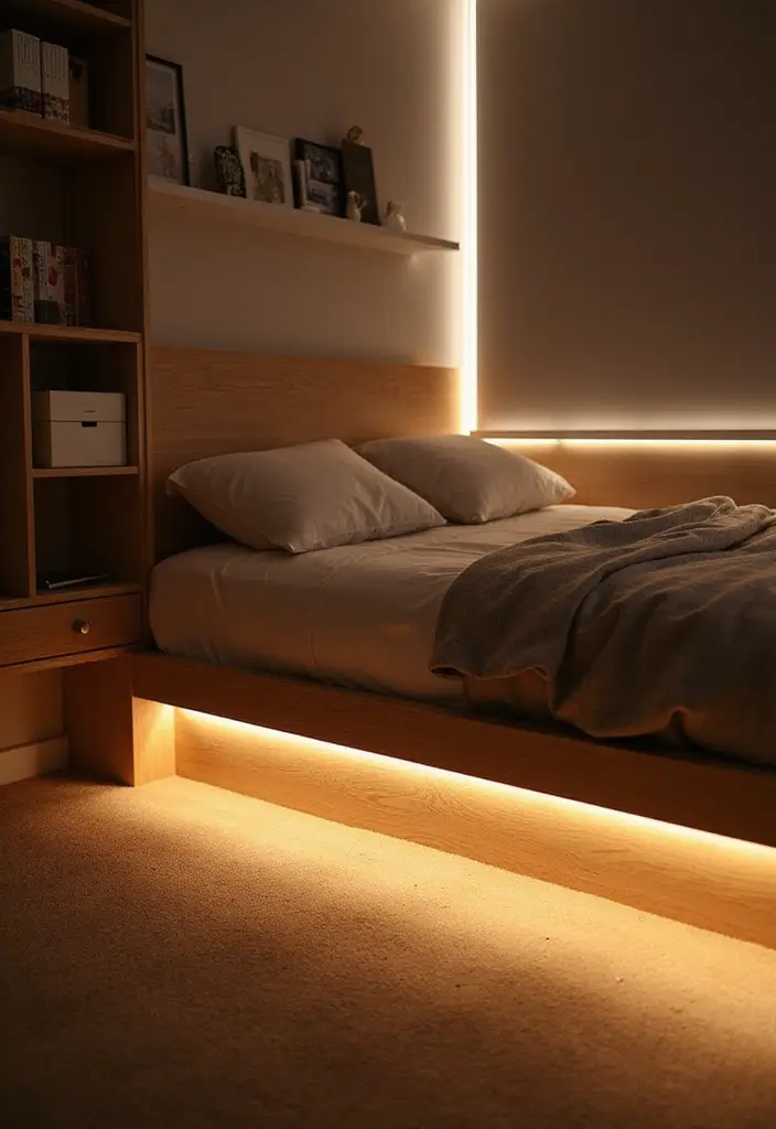 25 Lighting Bedroom Ideas That Make Your Space Cozy and Stylish 5 25 Lighting Bedroom Ideas That Make Your Space Cozy and Stylish - 5. LED Strip Lights
