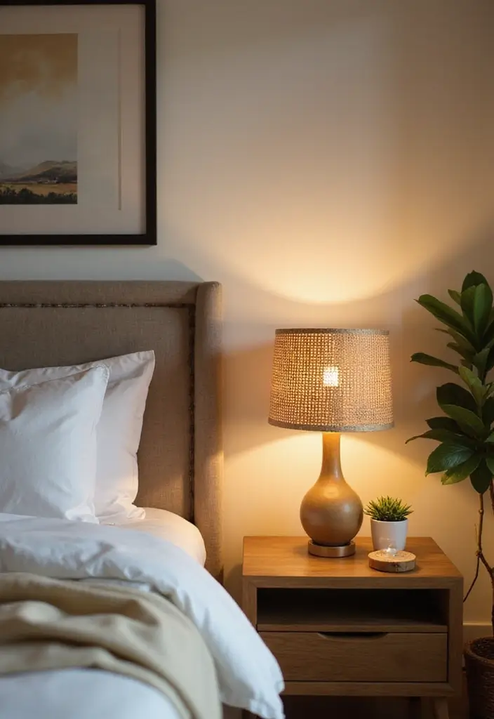 25 Lighting Bedroom Ideas That Make Your Space Cozy and Stylish 8 25 Lighting Bedroom Ideas That Make Your Space Cozy and Stylish - 8. Natural Fiber Table Lamps