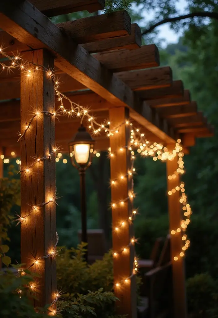 25 Pergola Lighting Ideas for Magical Evenings Outdoors 1 25 Pergola Lighting Ideas for Magical Evenings Outdoors - 1. Twinkling Fairy Lights