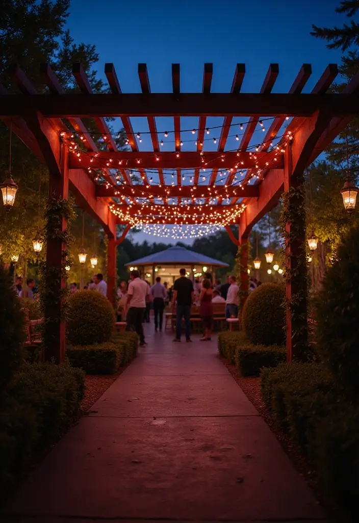 25 Pergola Lighting Ideas for Magical Evenings Outdoors 2 25 Pergola Lighting Ideas for Magical Evenings Outdoors - 2. String Lights Galore