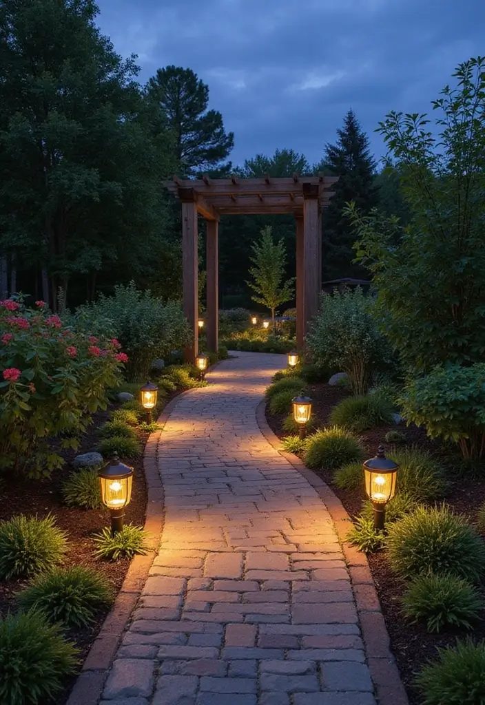 25 Pergola Lighting Ideas for Magical Evenings Outdoors 23 25 Pergola Lighting Ideas for Magical Evenings Outdoors - 23. Decorative LED Pathway Lights