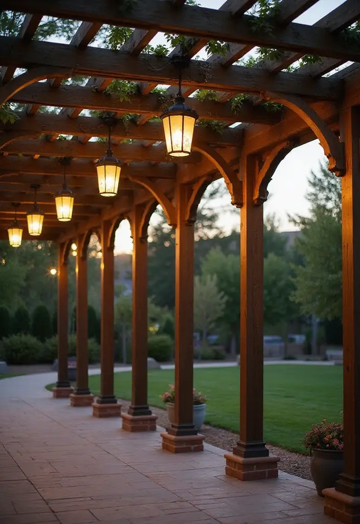 25 Pergola Lighting Ideas for Magical Evenings Outdoors 3 25 Pergola Lighting Ideas for Magical Evenings Outdoors - 3. Lanterns for Vintage Appeal