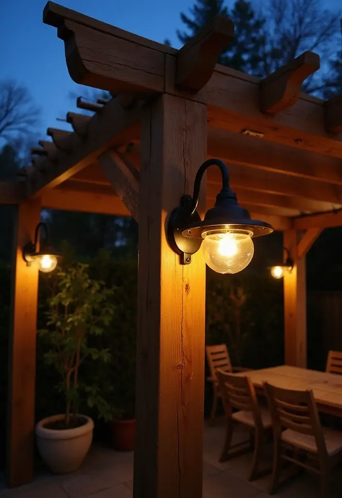 25 Pergola Lighting Ideas for Magical Evenings Outdoors 4 25 Pergola Lighting Ideas for Magical Evenings Outdoors - 4. Solar-Powered Fixtures