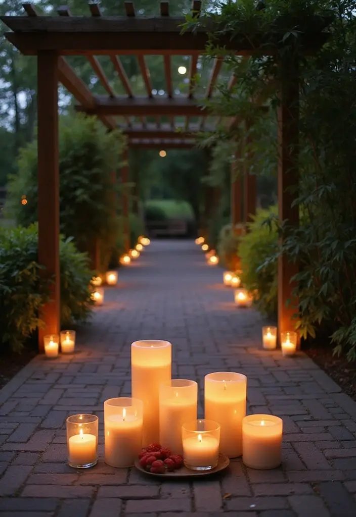 25 Pergola Lighting Ideas for Magical Evenings Outdoors 9 25 Pergola Lighting Ideas for Magical Evenings Outdoors - 9. Candlelit Ambiance