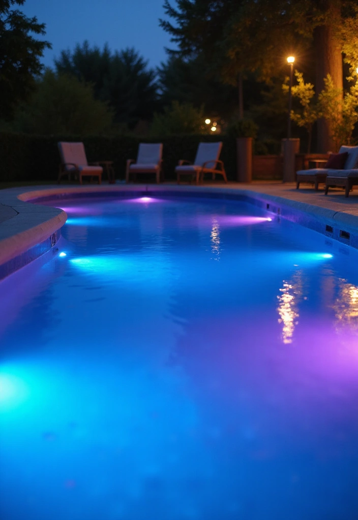 25 Pool Lighting Ideas That Turn Nights Into Magic 1 25 Pool Lighting Ideas That Turn Nights Into Magic - 1. Underwater LED Lights