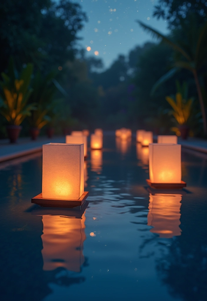 25 Pool Lighting Ideas That Turn Nights Into Magic 2 25 Pool Lighting Ideas That Turn Nights Into Magic - 2. Floating Lanterns