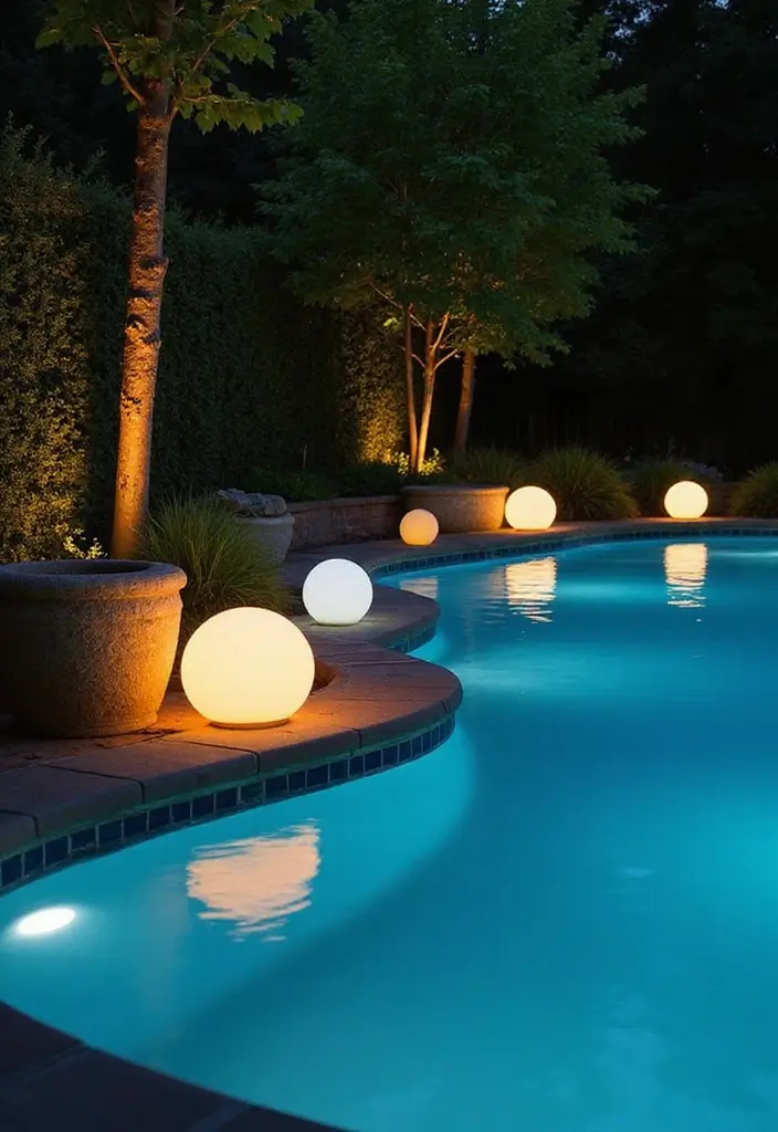 25 Pool Lighting Ideas That Turn Nights Into Magic 8 25 Pool Lighting Ideas That Turn Nights Into Magic - 8. Solar-Powered Pool Lights