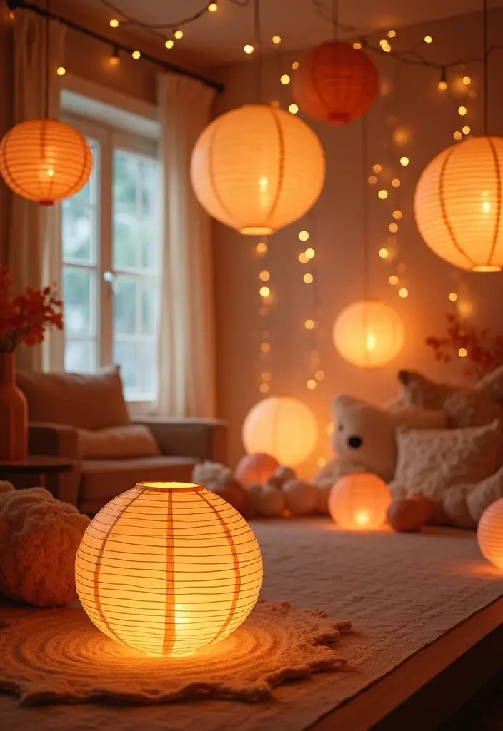 25 Room Lighting Ideas That Change Atmosphere Instantly 16 25 Room Lighting Ideas That Change Atmosphere Instantly - 16. Handmade Paper Lanterns