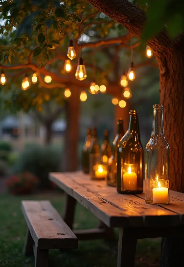 25 Room Lighting Ideas That Change Atmosphere Instantly 7 25 Room Lighting Ideas That Change Atmosphere Instantly - 7. Upcycled Bottle Lanterns