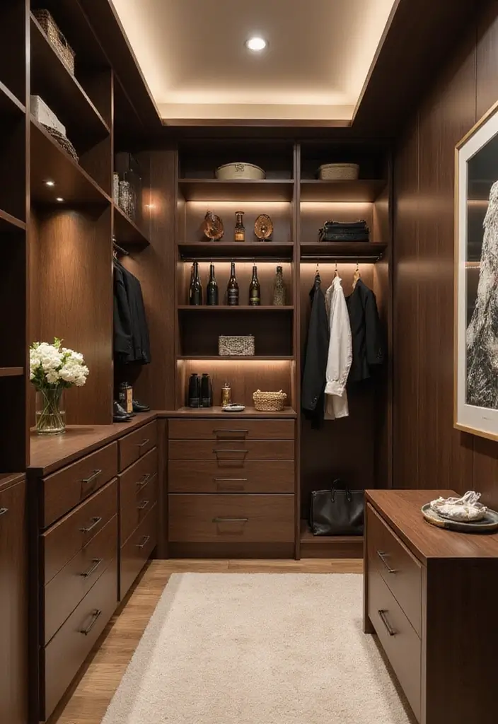 26 Closet Lighting Ideas That Make Organizing Easier 16 26 Closet Lighting Ideas That Make Organizing Easier - 16. Accent Lighting for Artwork and Accessories