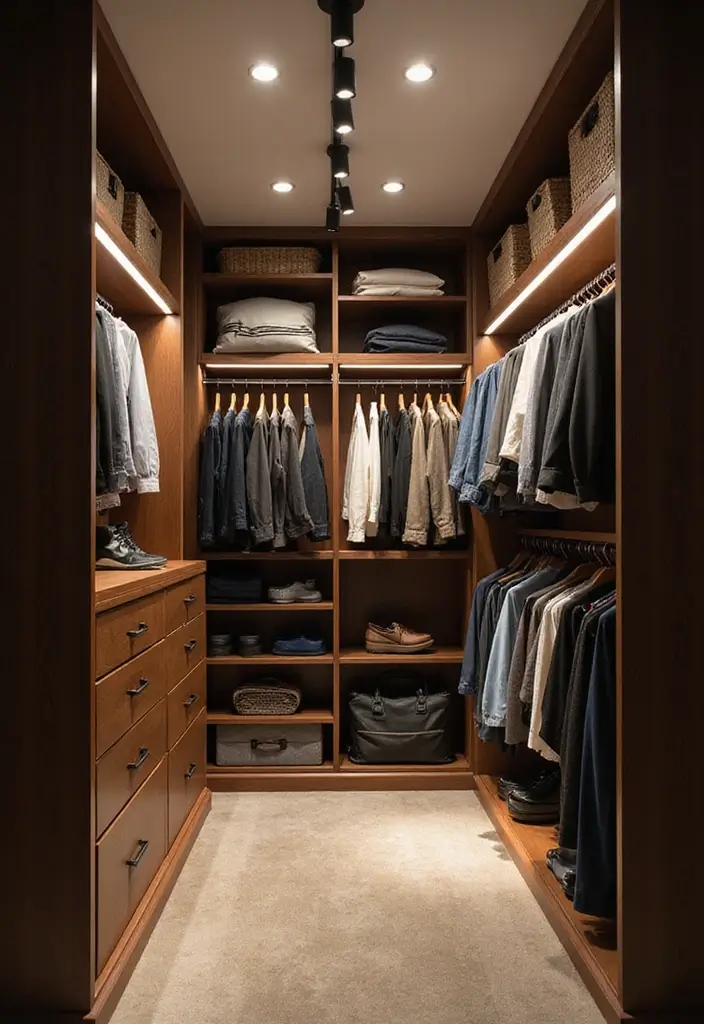 26 Closet Lighting Ideas That Make Organizing Easier 20 26 Closet Lighting Ideas That Make Organizing Easier - 20. LED Flood Lights for Large Spaces