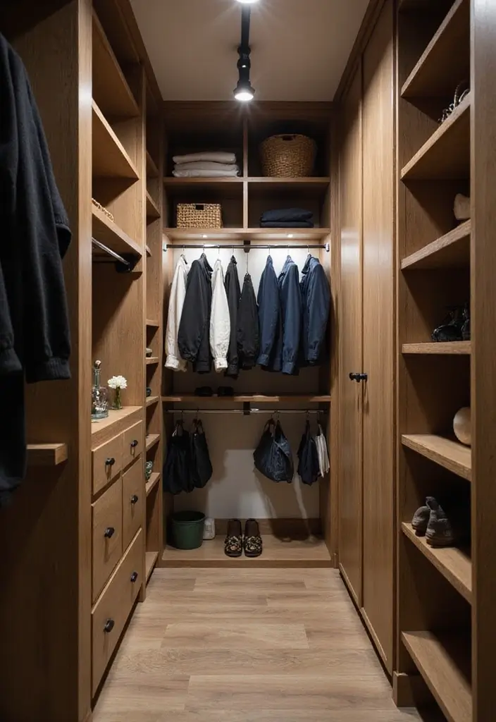 26 Closet Lighting Ideas That Make Organizing Easier 23 26 Closet Lighting Ideas That Make Organizing Easier - 23. Adjustable Lighting for Versatile Needs