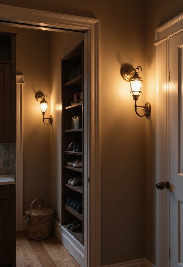 26 Closet Lighting Ideas That Make Organizing Easier 8 26 Closet Lighting Ideas That Make Organizing Easier - 8. Wall Sconces for Style and Utility