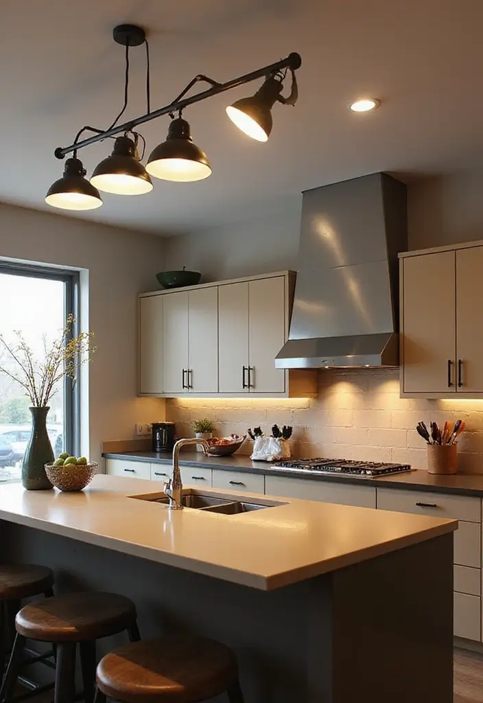 26 Kitchen Bar Lighting Tips for a Chic Entertaining Space 7 26 Kitchen Bar Lighting Tips for a Chic Entertaining Space - 7. Adjustable Fixtures for Versatility