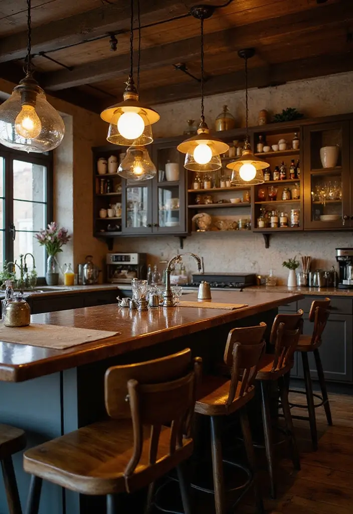 26 Kitchen Bar Lighting Tips for a Chic Entertaining Space 9 26 Kitchen Bar Lighting Tips for a Chic Entertaining Space - 9. Mix and Match Styles