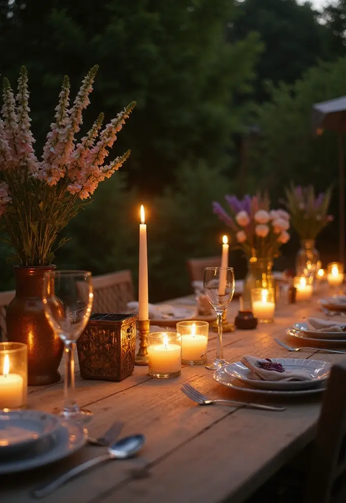26 Outdoor Solar Lighting Ideas That Save Energy and Shine 13 26 Outdoor Solar Lighting Ideas That Save Energy and Shine - 13. Solar Candles for a Soft Glow