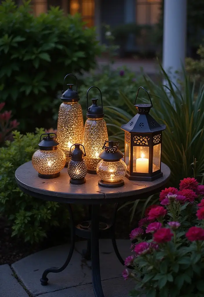 26 Outdoor Solar Lighting Ideas That Save Energy and Shine 2 26 Outdoor Solar Lighting Ideas That Save Energy and Shine - 2. Decorative Solar Lanterns for Style and Function