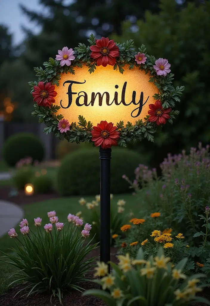 26 Outdoor Solar Lighting Ideas That Save Energy and Shine 24 26 Outdoor Solar Lighting Ideas That Save Energy and Shine - 24. Solar Lighted Garden Signs for Personal Touch