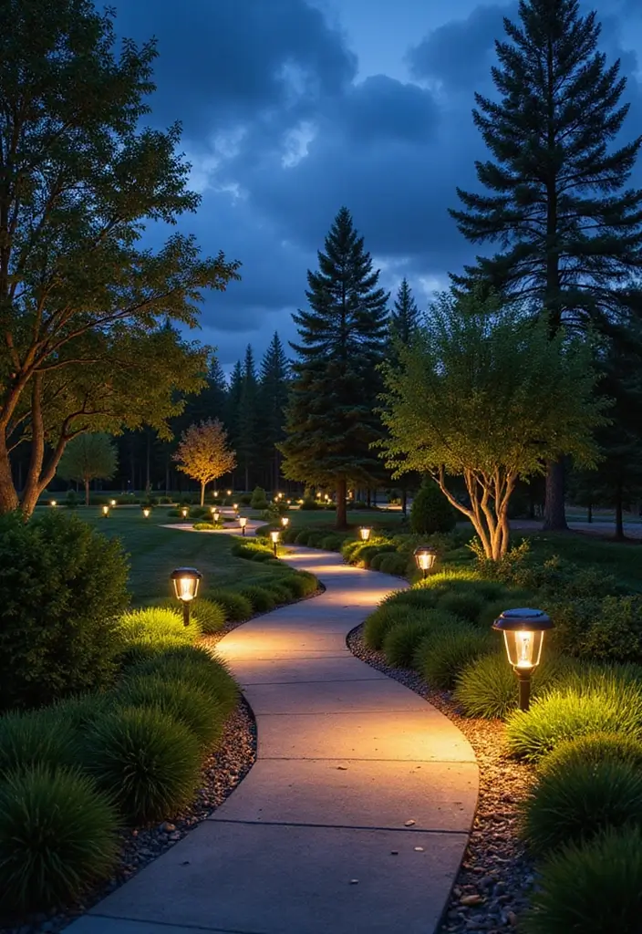 26 Outdoor Solar Lighting Ideas That Save Energy and Shine 26 26 Outdoor Solar Lighting Ideas That Save Energy and Shine - 26. Solar Landscape Lighting for Wide Coverage