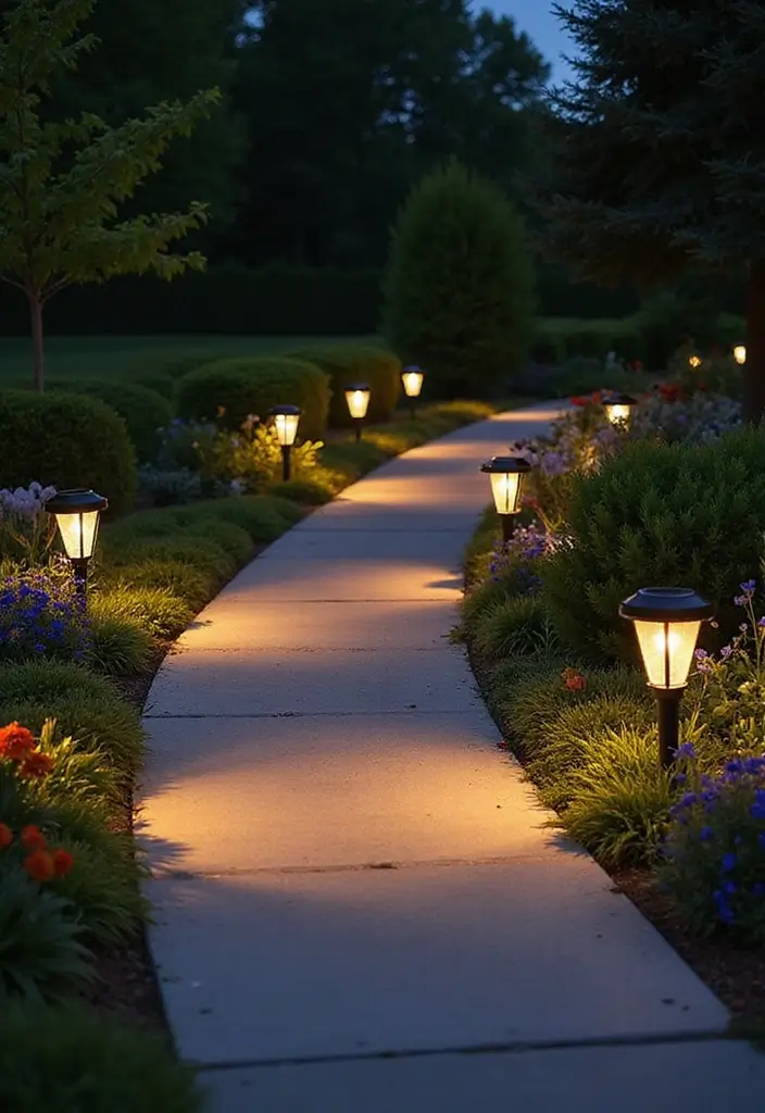 26 Outdoor Solar Lighting Ideas That Save Energy and Shine 3 26 Outdoor Solar Lighting Ideas That Save Energy and Shine - 3. Solar Path Lights for Safety and Style