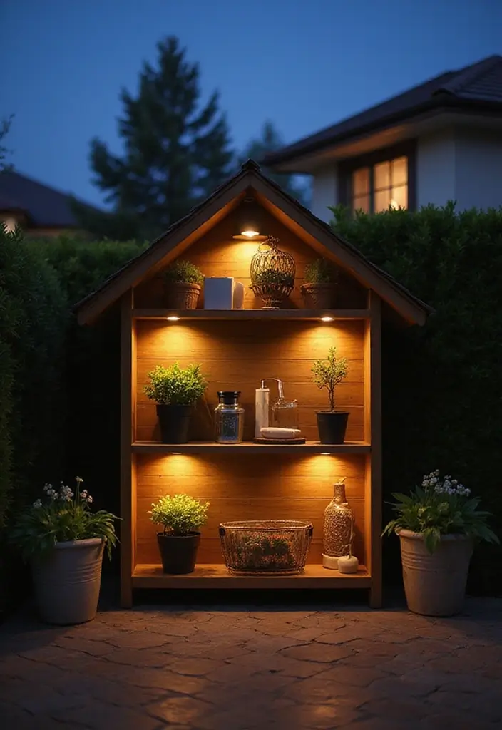 26 Shelf Lighting Ideas That Highlight Every Detail 1 26 Shelf Lighting Ideas That Highlight Every Detail - 1. Solar-Powered LED Strip Lights